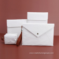 Vintage Kraft Envelop Handbag White Slim Paper Clutch Bag